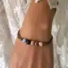 N4682a Bracelet perles d'eau douce multicolores sur cordon réglable - Bijoux bracelets femmes en ligne Ninanina