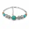 N4703e Bracelet bohème chic artisanal perles colorées cristal de boheme - Bijoux Bracelets femmes en ligne Ninanina