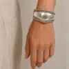 N4734c Bracelet Tibétain tressé bouddhiste femme fait main - Bijoux Bracelets fmmes en ligne Ninanina