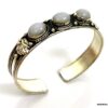 N4737c bracelet manchette pierre de lune argent tibétain