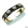 N4737h bracelet manchette pierre de lune argent tibétain