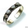 N4737p bracelet manchette pierre de lune argent tibétain