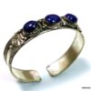N4738a bracelet manchette lapis lazuli argent tibétain