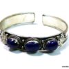 N4738h bracelet manchette lapis lazuli argent tibétain
