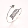N4882g Bracelet de biceps flèche métal argenté howlite verte - Bijoux Bracelets en ligne Ninanina