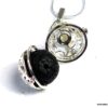 N4890bisa Collier long sautoir diffuseur de parfum métal argent