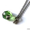 N4892a Collier long sautoir flacon de parfum rechargeable vert - Bijoux Colliers en ligne Ninanina