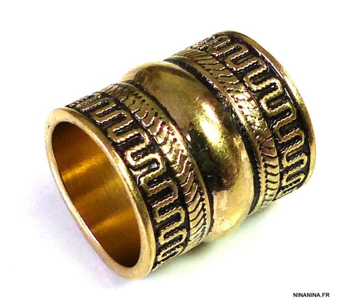 N4962bisa bague large bohème métal doré