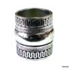 N4963 bague large bohème métal argent