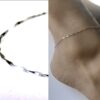 N4964c Chaine de cheville maille fantaisie Argent 925 massif - Bijoux de pied en ligne Ninanina