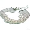 N4987f bracelet multi chainettes boules plaqué argent