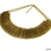 N5004A Collier plastron métal doré