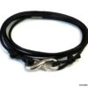 N5027 Bracelet cordon 5 tours infini acier inoxydable