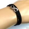 N5027d Bracelet cordon 5 tours infini acier inoxydable