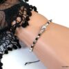 N5032d bracelet cordon bohème métal argenté