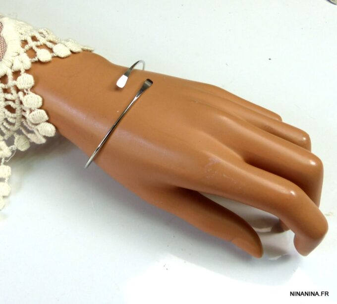 N5044g bracelet jonc métal argenté