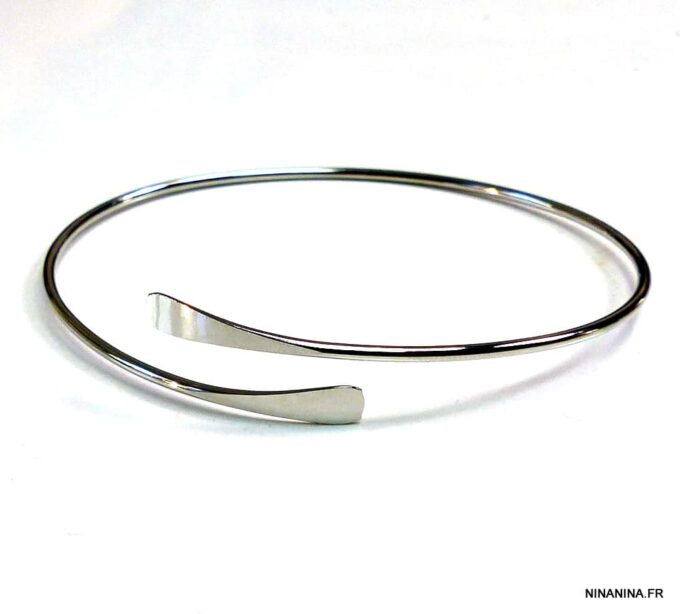 N5044h bracelet jonc métal argenté