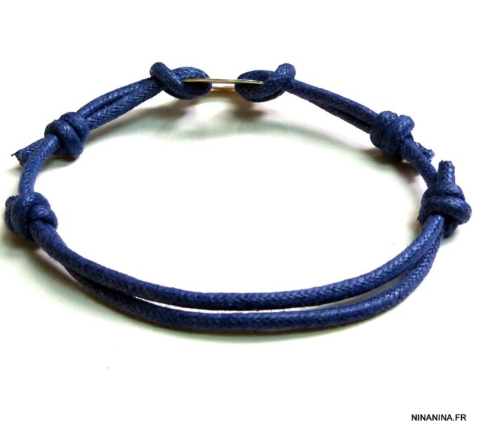 N5101c Bracelet cordon cible argent massif