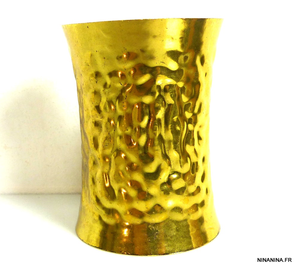 Bracelet Manchette Doré Signé Annick Goutal Paris - Finement Ciselé - Occasion Très Bon état