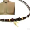 N5106 Collier cordon dent de requin