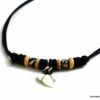 N5107b Collier cordon dent de requin