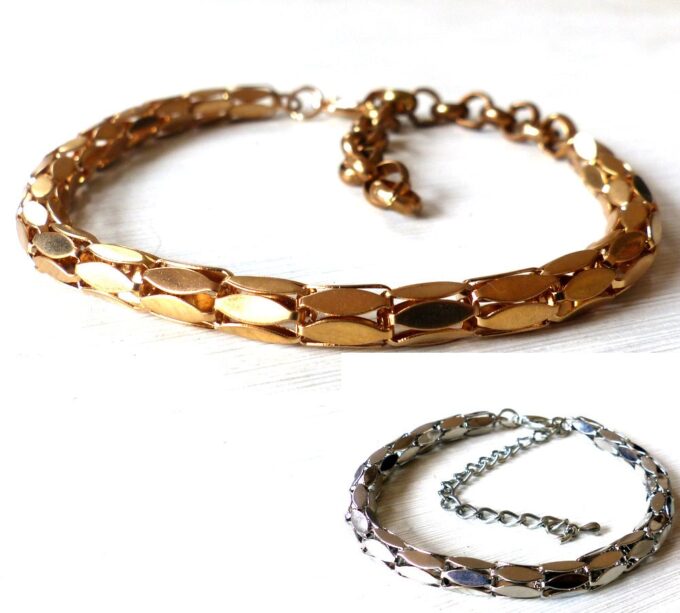 N5192a Bracelet de bras biceps métal argenté tribal - Bijoux en ligne NINANINA