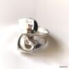 N5298d Bague avec pendentif coeur plaqué argent réglable - Bijoux Bagues en ligne Ninanina