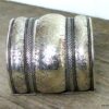 N5300a Bracelet manchette large artisanal tribal indien kuchi ottoman
