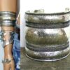 N5300b Bracelet manchette large artisanal tribal indien kuchi ottoman