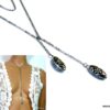 N5323a collier long sautoir acier inoxydable