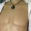 N5345c collier homme cordon yin yang acier inoxydable
