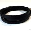 N5354a Bracelet homme wrap infini cuir 3 tours personnalisé fermoir acier inoxydable