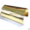 N5363e Bracelet femme manchette large métal doré