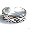 N5412c Bague de pied orteil phalange argent 925 massif