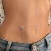 N5434a Chaine tour de taille Argent 925 pour femme - Bijoux de corps en ligne Ninanina