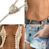 N5434b Chaine tour de taille Argent 925 pour femme - Bijoux de corps en ligne Ninanina
