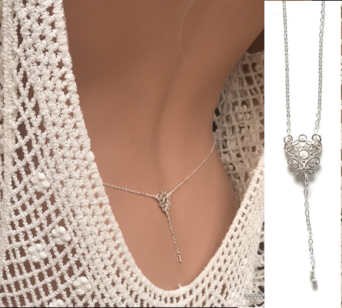 N5434c Chaine tour de taille Argent 925 massif pour femme - Bijoux Chaines en ligne Ninanina