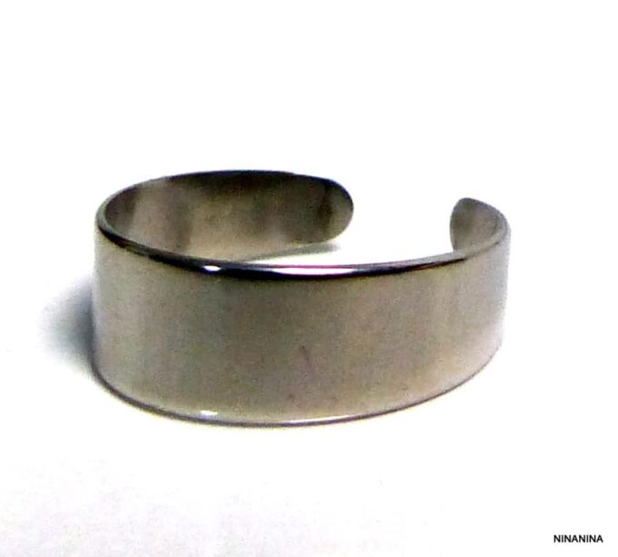 N5438 bague de pied femme homme anneau acier inoxydable