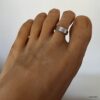 N5438c Bague de pied Homme ou Femme Acier inoxydable argenté lisse - Bijoux Bagues d'orteil en ligne hommes et femmes Ninanina