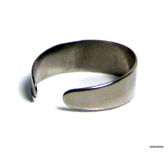 N5438d bague de pied femme homme anneau acier inoxydable