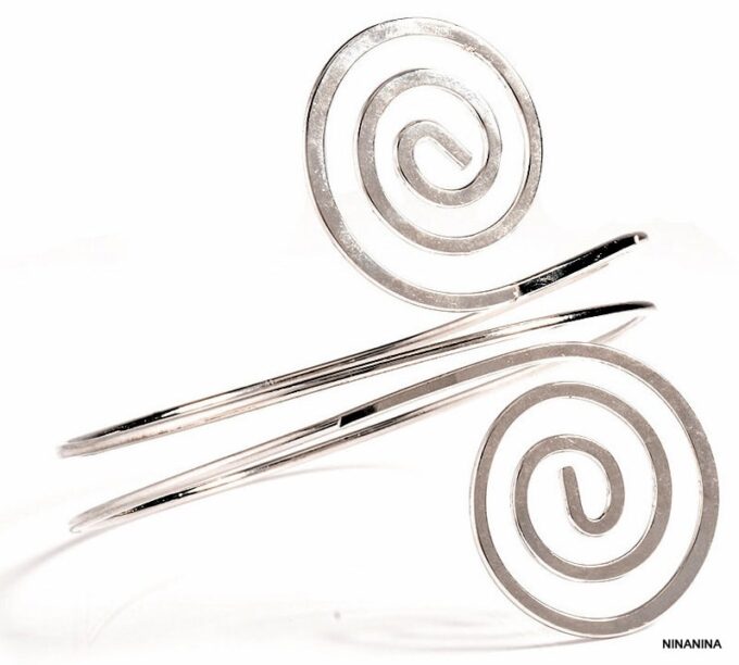 N5495l Bracelet de bras (biceps) en métal doré NINANINA