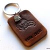 N5518B porte clé homme cuir moto personnalisé NINANINA