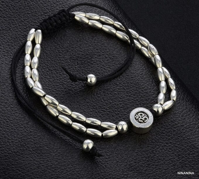 N5541C bracelet de pied étoile de mer métal argent NINANINA