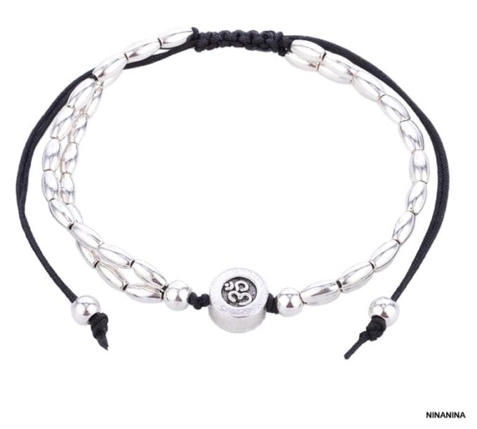 N5541D bracelet de pied étoile de mer métal argent NINANINA