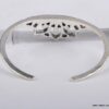 N5545b Bracelet femme jonc couronne dentelle réglable métal argent NINANINA