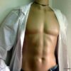 N5598f collier homme femme cordon cuir perles bois argent 925 massif NINANINA