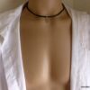 N5618a collier homme cordon cuir plume argent 925 massif NINANINA
