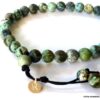 N5658c Bracelet homme strech mala turquoises africaines personnalisé - Bijoux Bracelets en ligne NINANINA