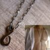 N5690C Collier homme long infini métal noir NINANINA