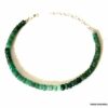 N5788a Bracelet emeraude Argent 925 femme pierre précieuse brute - Bijoux Bracelets en ligne Ninanina